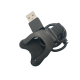 Универсальный USB кабель для зарядки смарт-часов / 2 Pin, 3 mm / 30 см. / Черный