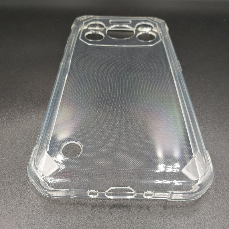 Силиконовый чехол (бампер) для смартфона Oukitel lllF150 Air 1 Ultra Plus / Прозрачный