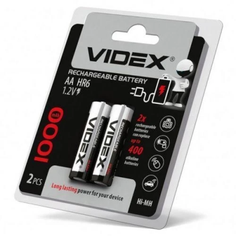 Акумулятор Videx Ni-MH AA / 1000 mAh