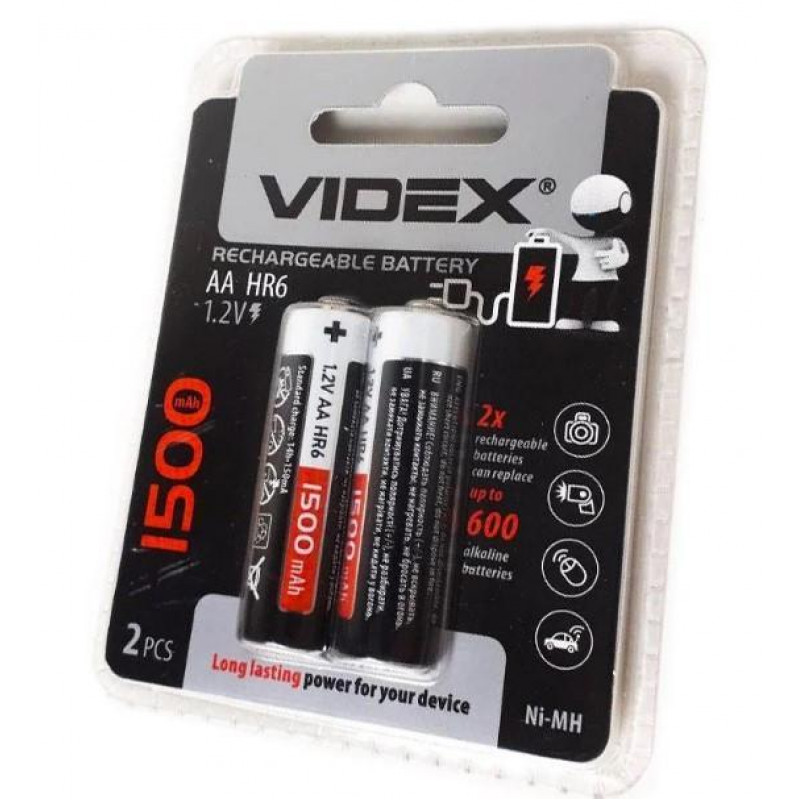 Акумулятор Videx Ni-MH AA / 1500 mAh