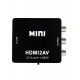 Конвертер для перетворення цифрового сигналу в аналоговий / Mini VGA2HDMI 1080 p / Чорний