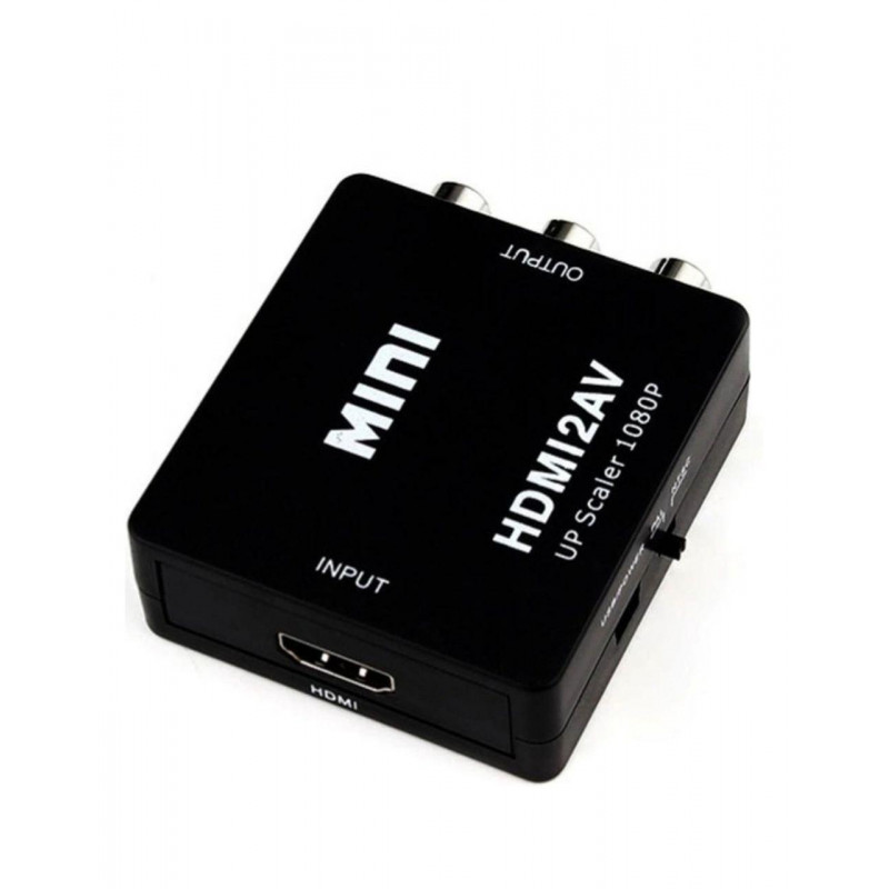 Конвертер для перетворення цифрового сигналу в аналоговий / Mini VGA2HDMI 1080 p / Чорний