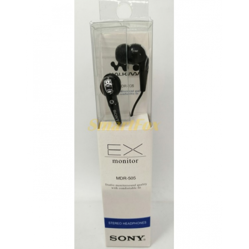 Навушники провідні вакуумні SONY MDR-505 / Чорний