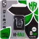 Картка пам'яті "Hi-Rali" microSDHC 8 гб +АДАПТЕР / 10 Class / Чорний