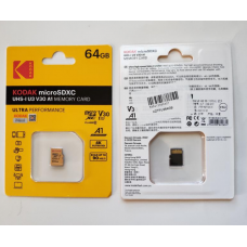 Картка пам'яті Kodak 64GB microSDXC UHS-I 10 Class / Чорний