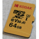 Картка пам'яті Kodak 64GB microSDXC UHS-I 10 Class / Чорний