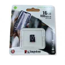 Картка пам'яті Kingston Canvas Select Plus microSD 16Gb 10 Class / Чорний