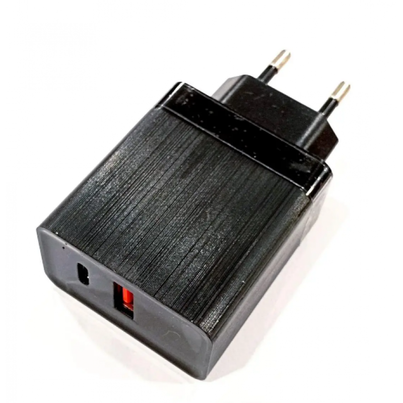 Зарядний пристрій AR-QC-PD / USB TYPE-C / Чорний
