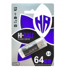 Флеш накопичувач USB Hi-Rali на 64 гб / швидкість 3.0 / Чорний