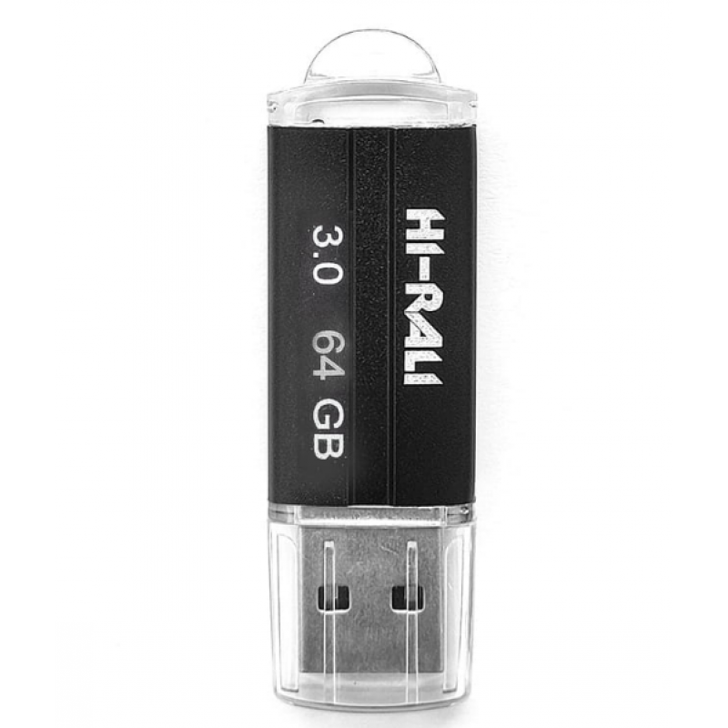 Флеш накопичувач USB Hi-Rali на 64 гб / швидкість 3.0 / Чорний