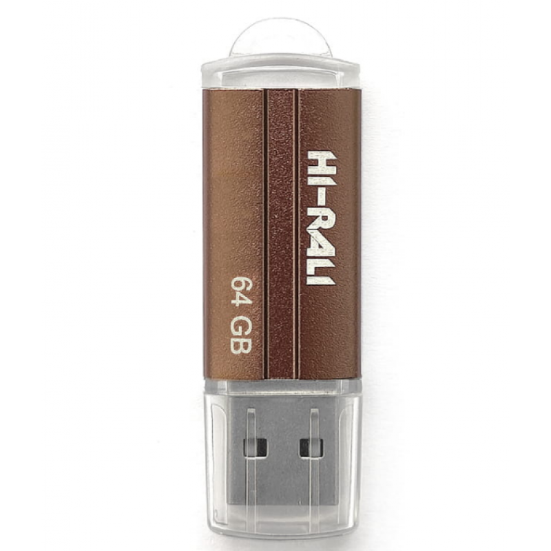 Флеш накопичувач USB Hi-Rali на 64 гб  / Бронзовий