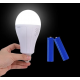 Світлодіодна лампочка LED Emergency bulb з акумулятором 20 Вт / Акумуляторна аварійна лампочка в патрон