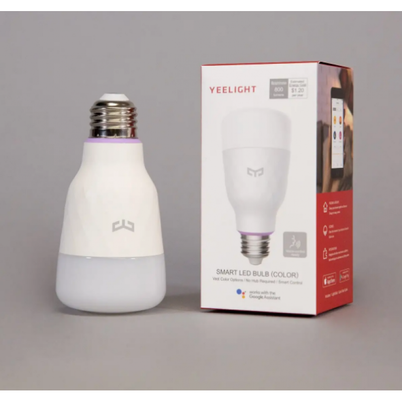 Розумна світлодіодна лампа Yeelight Smart LED Bulb (Color) with Voice Control / 10Wн