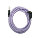 Магнитный кабель USLION 2 в 1 / Micro - USB / 540 градусов / Круглый / 100 см. / Фиолетовый