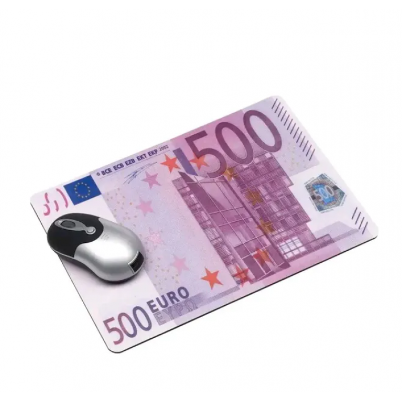 Килимок для миші 500 евро / 20х28х0.2 см
