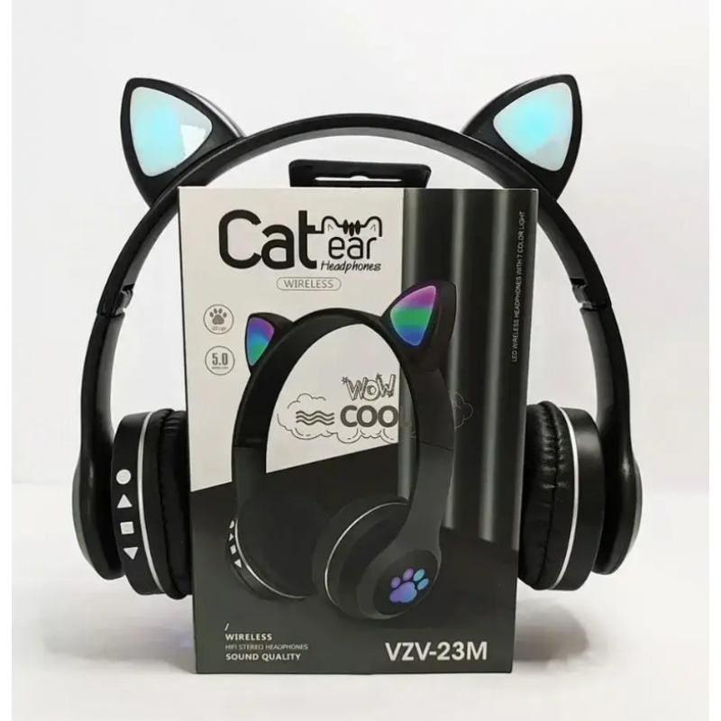 Бездротові навушники Cat Ear Headphones VZV-23M / Чорний
