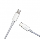 Кабель USB Type C-Lightning XO NB-Q189A / 20W / 1 метр / Білий