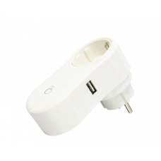 Розумна розетка з Wi-fi керуванням Socket J2 / розетка з USB / Білий
