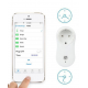 Розумна розетка з Wi-fi керуванням Socket J2 / розетка з USB / Білий