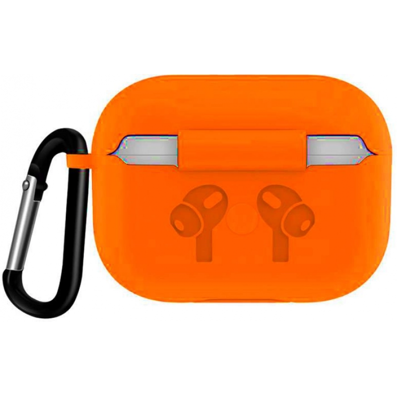 Чохол Silicon для AIRPODS PRO PROTECTIVE CASE / Помаранчевий