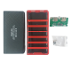 Корпус для  Power Bank на 6 аккумуляторов 18650 (20000mAh) / Чорно-червоний