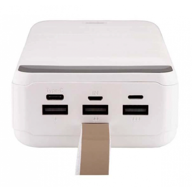 Зарядний Power Bank Remax RPP-185 50000mAh / Швидка зарядка 5 вольт / 2.1 Ампера / 50000 mAh / Білий