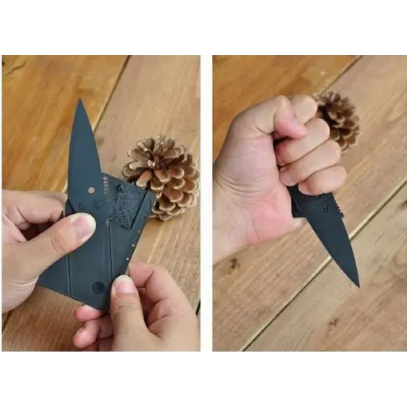 Ніж–кредитка CardSharp / Кишеньковий ніж CardSharp / Чорний