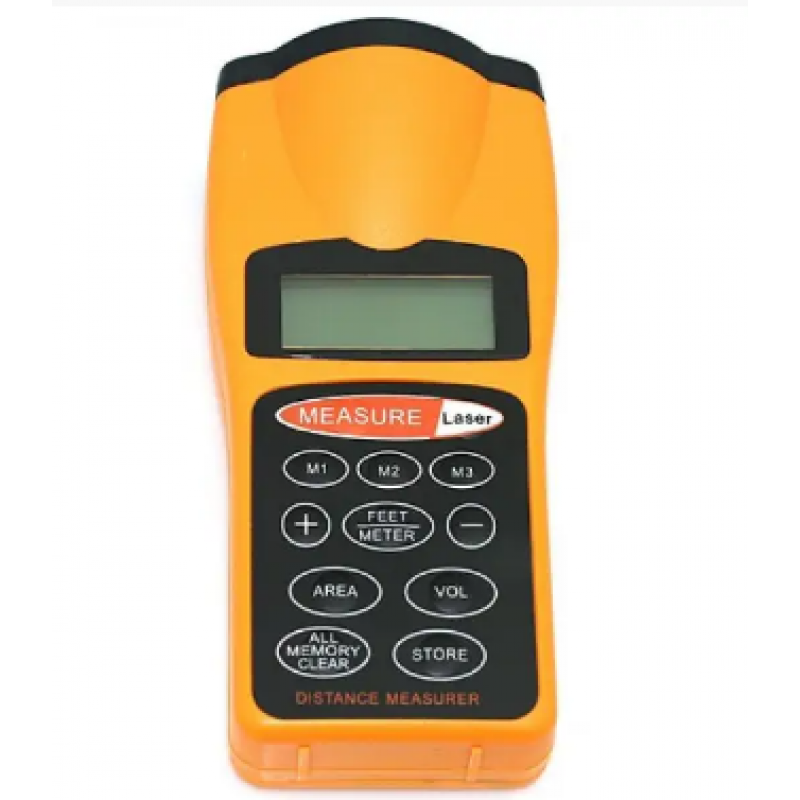 ЛАЗЕРНА ЛІНІЙКА CP-3007/ Далекомір Ultrasonic Distance / Ультразвукова рулетка / Жовтий