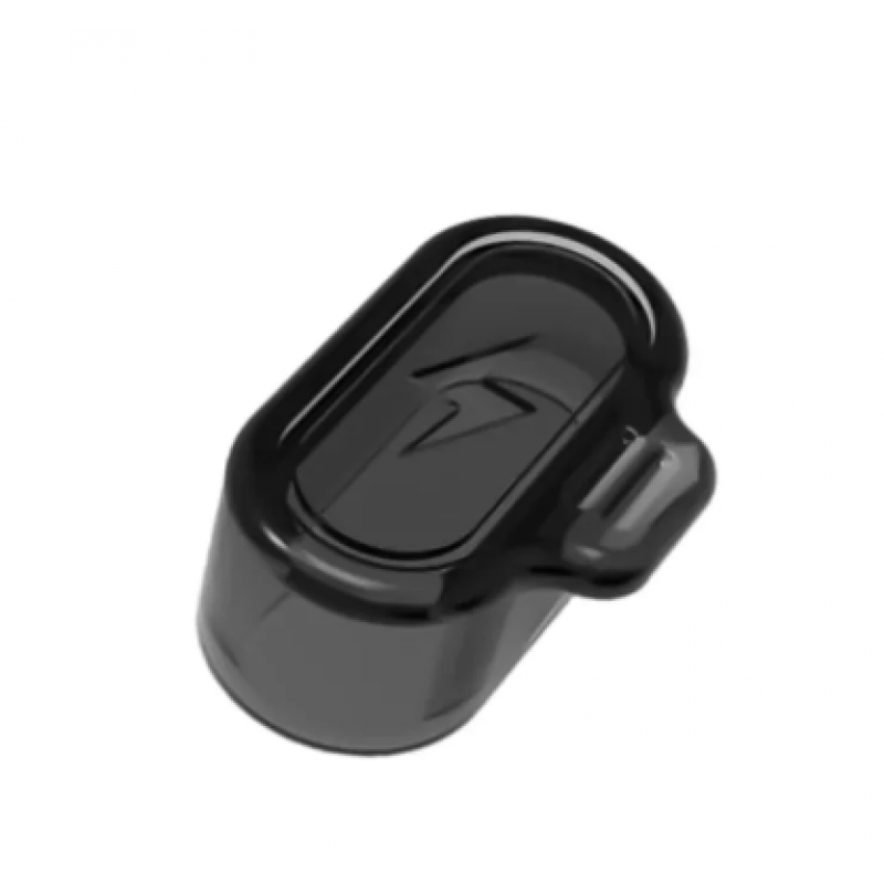 Силікована заглушка для захисту зарядного порта годинників Garmin / Чорний+Прозорий