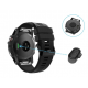 Силікована заглушка для захисту зарядного порта годинників Garmin / Чорний+Прозорий