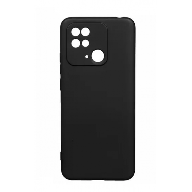 Чохол Fashion Silicone case (матовий) для Xiaomi Redmi 10C / Чорний