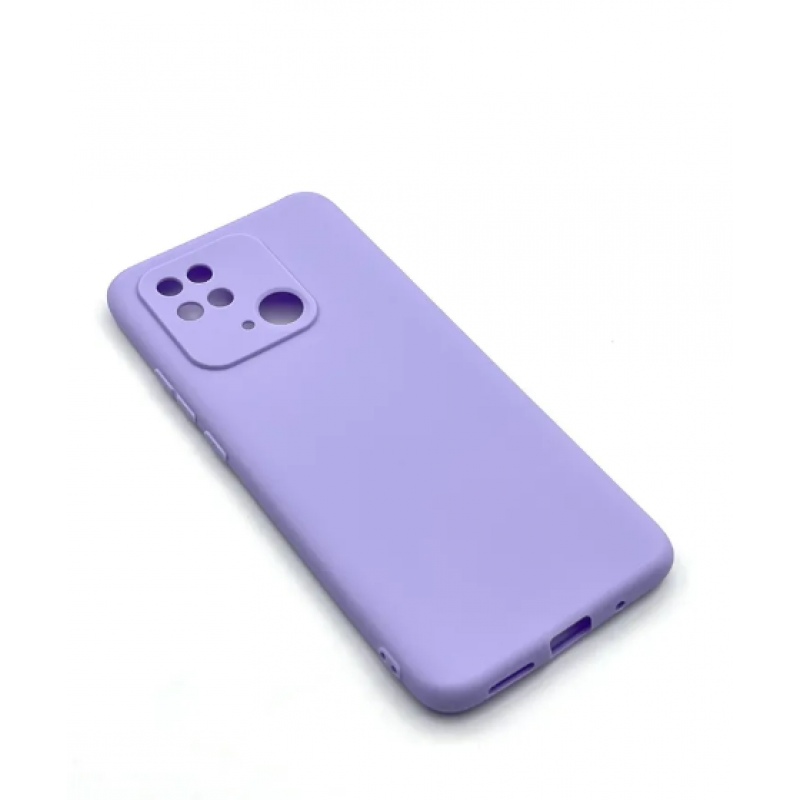 Чохол Fashion Silicone case (матовий) для Xiaomi Redmi 10C / Бузковий