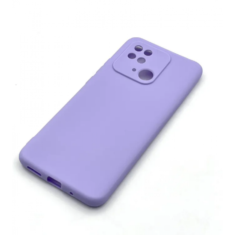 Чохол Fashion Silicone case (матовий) для Xiaomi Redmi 10C / Бузковий