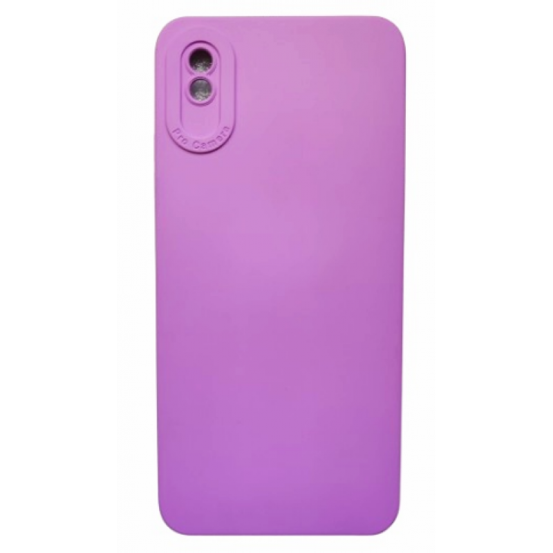 Силіконова Lux Matte накладка (бампер) для смартфона Xiaomi Redmi 9A /  Розовий