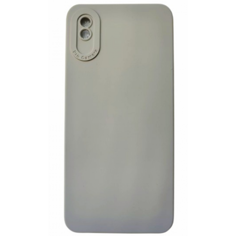 Силиконовая Lux Matte накладка (бампер) для смартфона Xiaomi Redmi 9A / Серый
