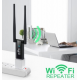 Репітер 9205 / Wi-Fi Підсилювач 300 Мбіт / Бездротовий Wi-Fi репітер з двома антенами / Чорний