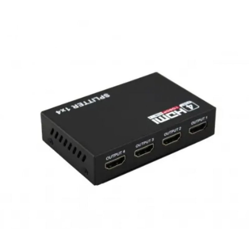 HDMI разветвитель на 4 порта HDMI SPLITTER 1 in 4 / Черный