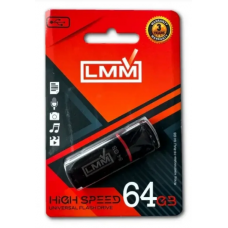 Флеш накопичувач USB на 64 гб / швидкість 2.0 "LMM" Classic / Чорний
