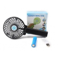 Міні вентилятор ручний акумуляторний Handy Mini Fan USB / Чорний