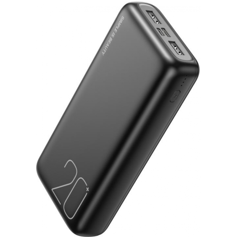 Зарядний Power Bank XO-PR183/ Швидка зарядка  / 20000 mAh / Чорний