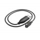 Магнитный фирменный USB кабель для зарядки смарт-часов Hoco Y7 Pro / 60 см / Черный