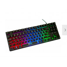 Клавіатура USB з підсвіткою RGB \ Keyboard lntro DX-750 \ Чорна