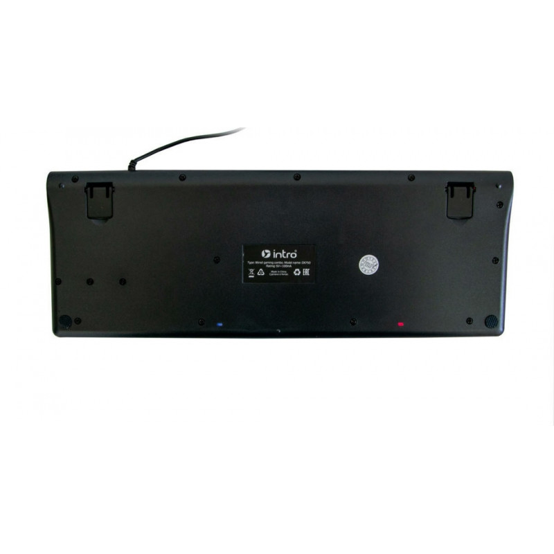 Клавіатура USB з підсвіткою RGB \ Keyboard lntro DX-750 \ Чорна