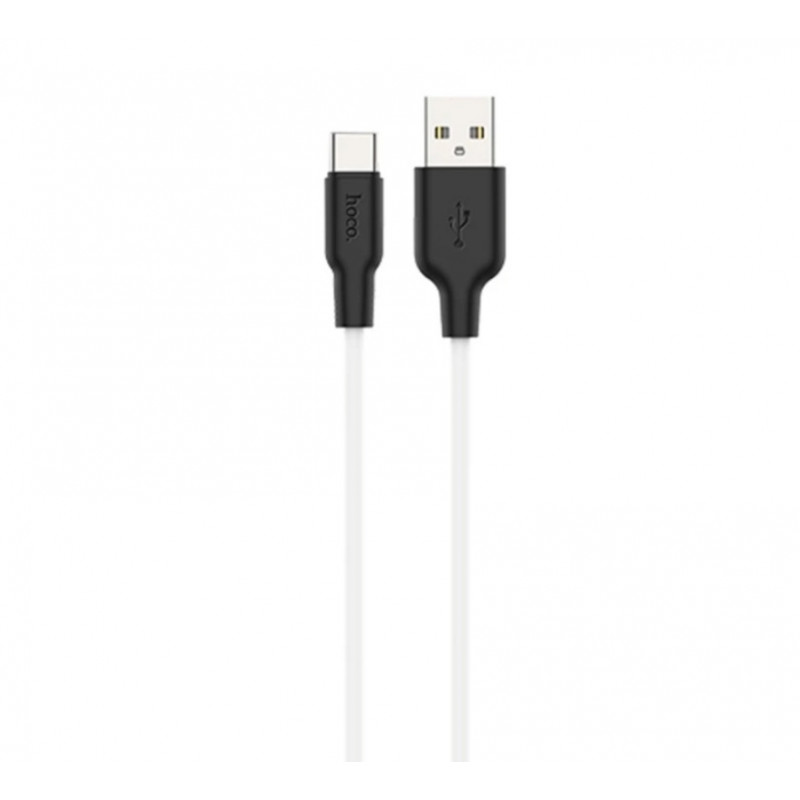 Кабель Hoco X21 Plus Silicone USB - Type-C \ 1 метр \ Білий