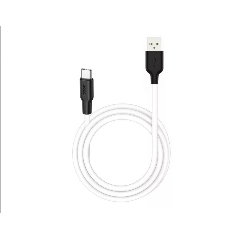 Кабель USB Hoco X21 Silicone Type - C \ 1 метр \ Білий