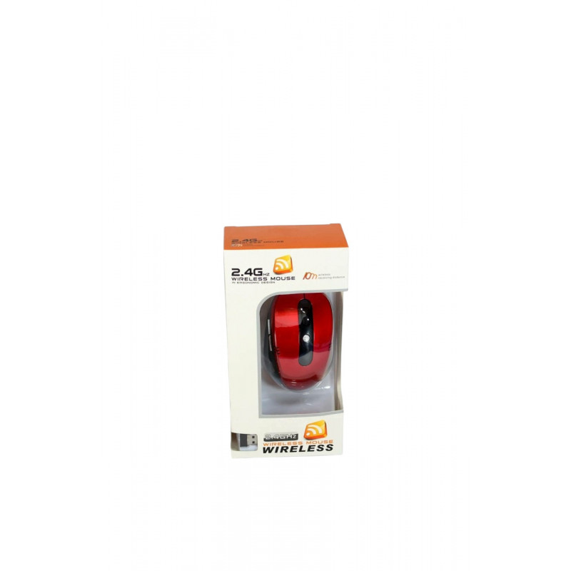 Бездротова мишка Wireless Mouse G-108 / Комп'ютерна мишка бездротова 2.4GHz / Чорно-Бордова
