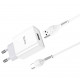 Зарядка USB Hoco C81A з кабелем Type-c \ 5V 2.1 А \ Білий