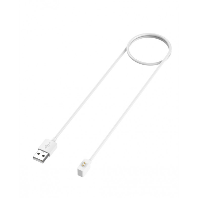 Магнітний USB кабель для зарядки фітнес браслета Xiaomi Mi Band 10 \ 60см. \ Білий