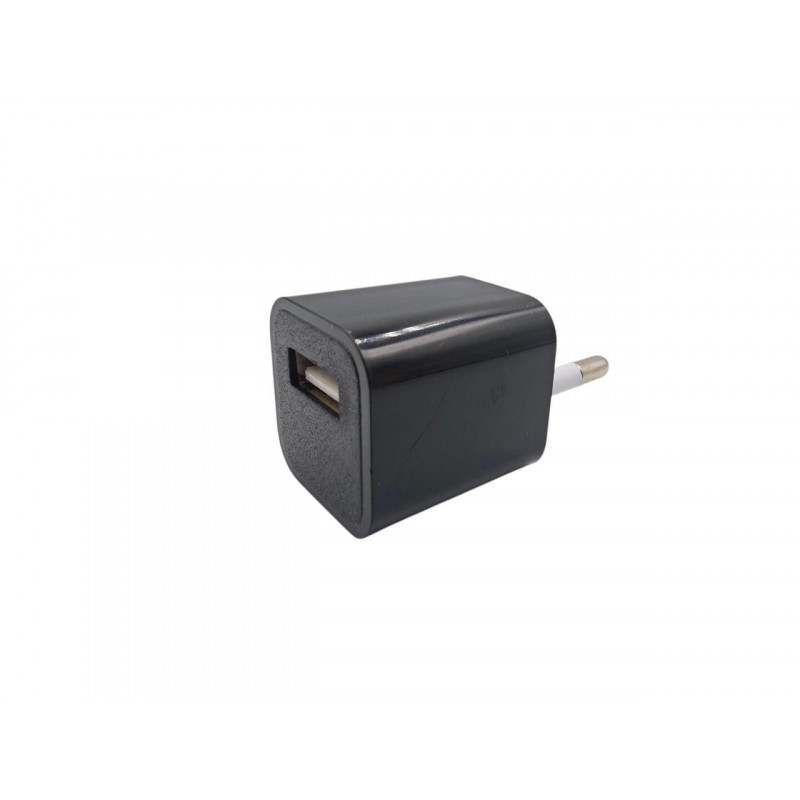 Блок живлення USB 5V 1A для кнопкових телефонів. розумних годинників \ Чорний