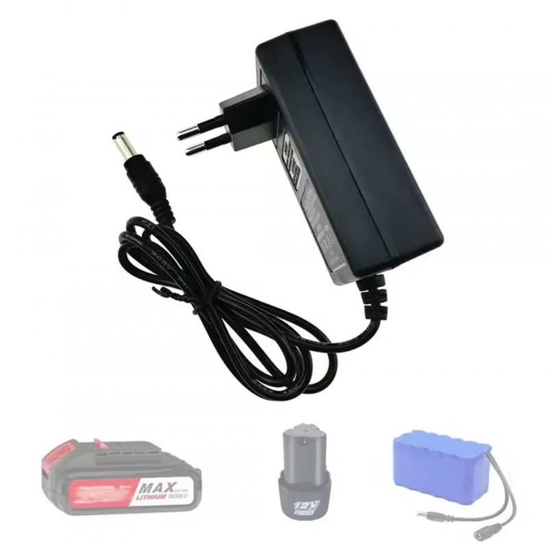 Зарядное устройство 12.6V 2A для li-on аккумуляторов / Черный